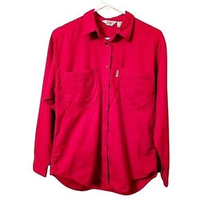 Vintage 90s Gitano Red Button-Up Shirt